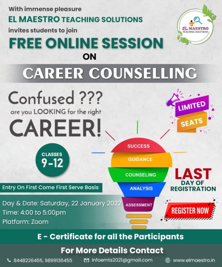 Webinar On CAREER COUNSELING