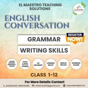 English Conversation Classes – Grammar & Writing Skills