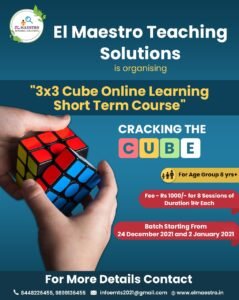 3×3 Cube Online Learning Short Term Course – Cracking the Cube