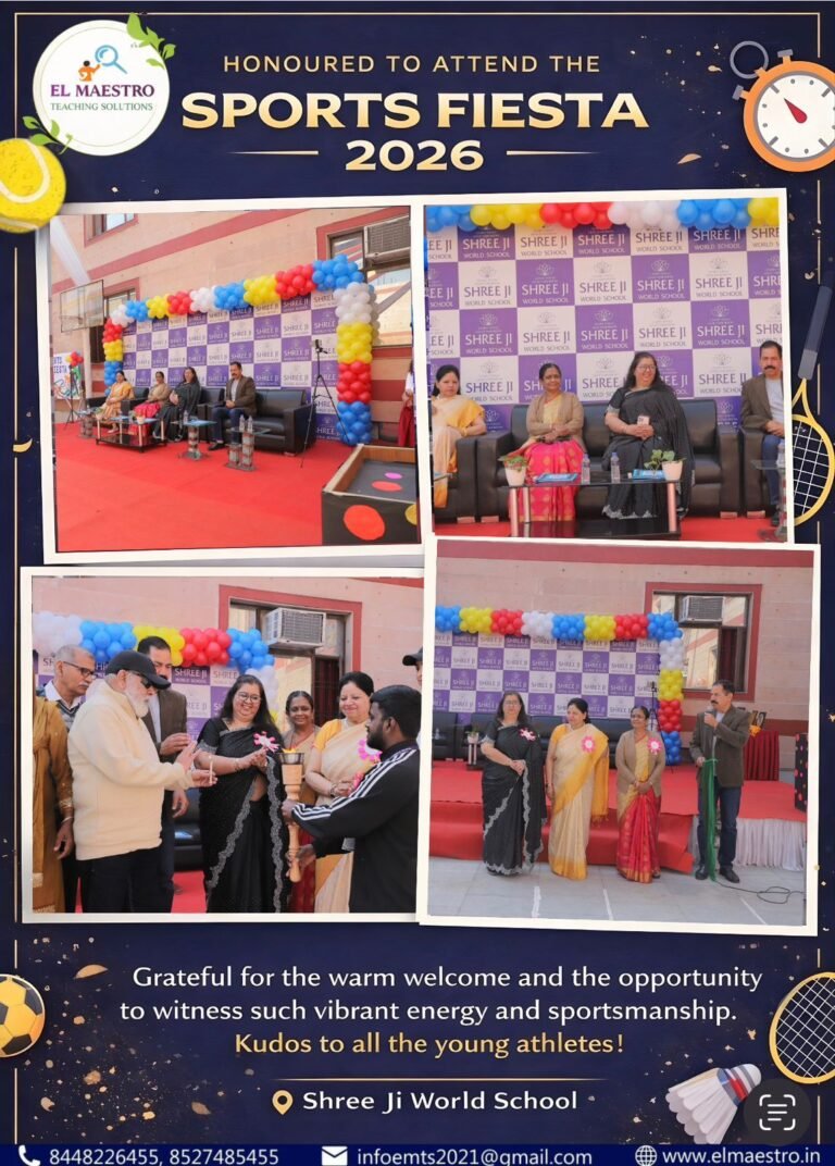 Honoured to Attend Sports Fiesta 2026 at Shree Ji World School, Rohini