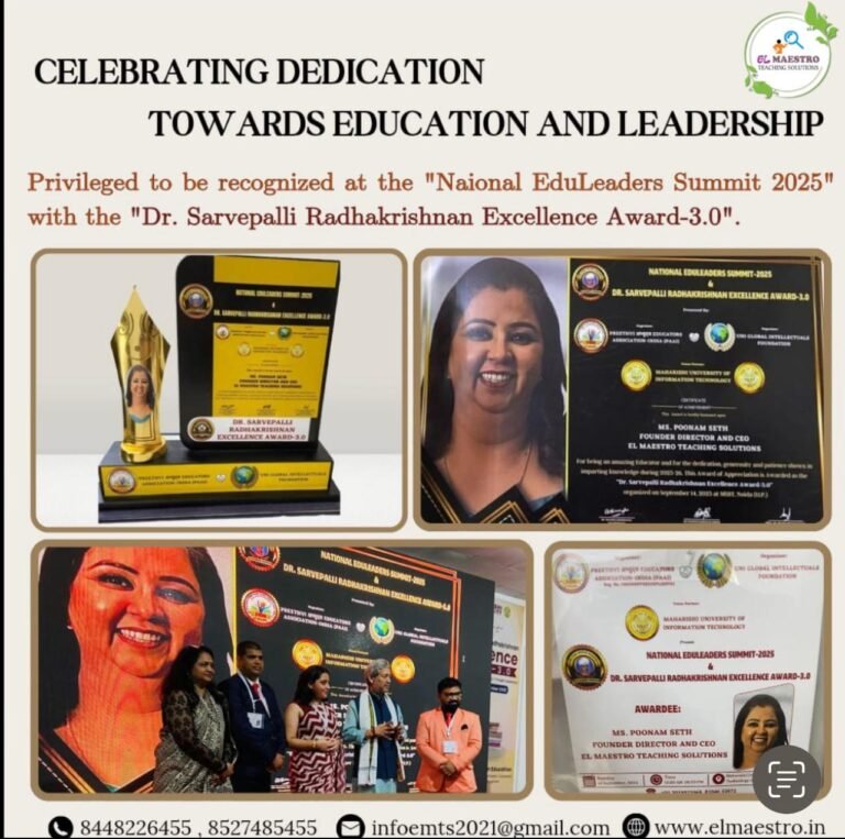 National EduLeaders Summit 2025 & Dr. Sarvepalli Radhakrishnan Excellence Award 2025